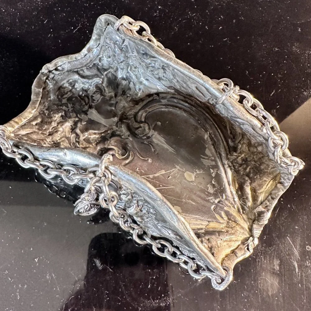 Antique Art Nouveau Wide Cuff Goddess Bracelet Bracer Alphonse Mucha Lady Face